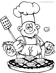 Chef Cooking Color Page Summer Coloring Pages Coloring Pages Super Coloring Pages