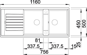 Kitchen sink osaka model bolzano 6046/bak cuci piring/sink. Blanco 515605 Sink Zia 8s Anthr Without Outflow Remote Contr Silgranitpuradur All For The Furniture Making