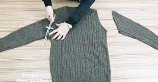 舊毛衣別再扔掉了 剪掉袖子改造後 美觀又實用 變廢為寶好簡單 sweater dress fashion dresses