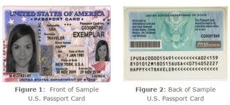 U S Passport Card Vs Book Passport Card Cards Passport
