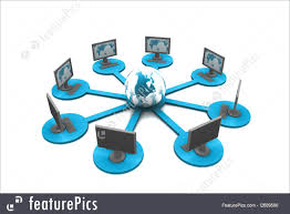 A global network is any communication network which spans the entire earth. Global Computer Network Concept Illustration
