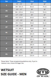 animal wetsuit size chart thewaveshack com