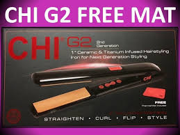 95 96 Chi G2 Second Generation 1 Ceramic Titanium 425 Hair Straightener Flat Iron Second G Hair Straightener Hair Straighteners Flat Irons Body Care