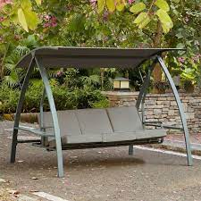 With removable seat and back cushions, you can have more comfortable seats. Marquette 3 Seat Daybed Porch Swing With Stand Idei Ustrojstva Zadnego Dvora Mebel Dlya Dvora Sadovye Idei