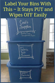 Submerge the bottom plastic cup in the hot water, keeping the top cup out of the water. Label Your Storage Tubs With Chalk Markers Storage Tubs Chalk Markers Plastic Storage Tubs