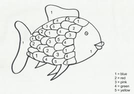 Fun Color By Number Rainbow Fish Coloring Page For Preschoolers Funny Crafts In 2021 Rainbow Fish Coloring Page Rainbow Fish Rainbow Fish Template