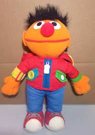 Ernie Plush Doll Dress Me Up Stuffed Toy 13 Playskool 1990 Sesame Street 4 7 Yr Playskool Plush Dolls Sesame Street Plush