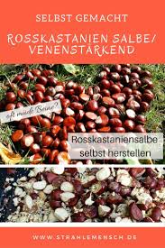 Rosskastanien Salbe Selbst Herstellen Strahlemensch Kastanien Naturkosmetik Zum Selbermachen Heilpflanzen