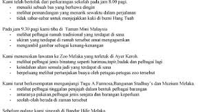 Kedua kepala negara sepakat bahwa waktu yang tepat untuk melakukan kunjungan adalah tahun 2010 depan. Laporan Sambil Belajar Ke Melaka School Work Melaka School