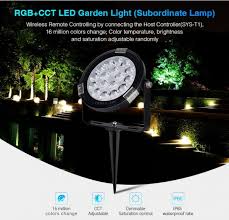 Weisser led strahler 10w slim tageslicht. 158700 Synergy 21 Led Subordinate Garten Lampe 9w Rgb Cct Mit Funk Und Wlan Ip65 24v Milight Miboxer Led Garten Strahler Leuchten Led Beleuchtung Aussen Led Allnet Nordic Shop