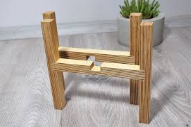 Minimalist Modern Plant Stand Of Birch Plywood Indoor Plant Etsy Plant Stand Indoor Modern Plant Stand Plant Decor Indoor