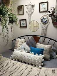 Boho Room Decoration Crochet Cushion Made In New Zealand By Annette Legge Makrame