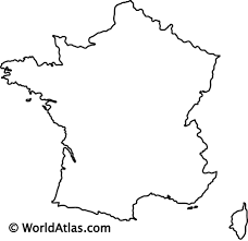 To navigate map click on left, right or middle of mouse. France Outline Map