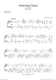 Amazing Grace Easy Version Sheet Music For Piano Solo Pdf Sheet Music Piano Learn Piano
