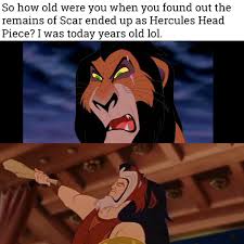 Create/edit gifs, make reaction gifs. Emp Uk Auf Twitter Emp Empuk Scar Hercules Disney Meme Memes Memestagram Memesdaily Disneyfan Disneymeme