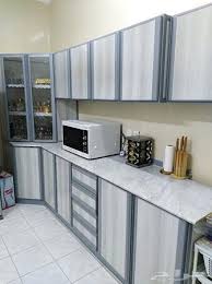 مطبخ المنيوم من محل مطابخ مكه مستعمل نضيف