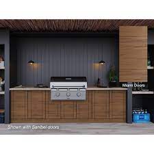 Weatherstrong Miami Teak 17 Piece 121 25 In X 34 5 In X 28 In Outdoor Kitchen Cabinet Set Wse120wm Mtk The Home Depot In 2021 Outdoor Kitchen Cabinets Outdoor Kitchen Modular Outdoor Kitchens
