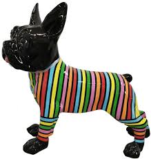 Well you're in luck, because here they come. Casa Padrino Designer Decoration Figure Dog Bulldog With Stripes Black Multicolor 190 X H 178 Cm Huge Decoration Figure Garden Decoration Sculpture Garden Figure