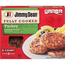Made with premium turkey, seasoned to perfection with our signature blend of spices, these savory sausage patties have 13 grams of protein per serving to give . Jimmy Dean Fully Cooked Turkey Sausage Patties 8 Count Sausages Martin S Super Markets