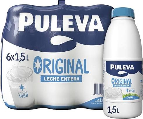 LECHE ENTERA PULEVA 6×1,5L