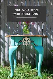 Side Table Redo With Devine Paint