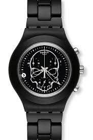 Maybe you would like to learn more about one of these? Full Blooded Black Skull Irony Chrono Svcf4001ag Le Point Montres