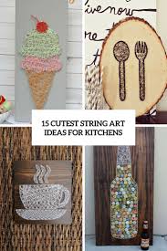 15 cutest string art ideas for kitchens