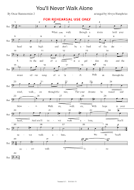 F d with hope in your heart. You Ll Never Walk Alone Mvc Baritone Part Sheet Music For Baritone Solo Musescore Com