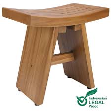 Also, it is practical, you can use this shower bench both indoor and outdoor. Patio Seating Rose Home Fashion Teak Shower Bench Pool Side Bench Chair Height Stool For Indoor Or Outdoor Teak Shower Stool 18 Asia Waterpoof Shower Bench Stool With Shelf Assembly Required Block