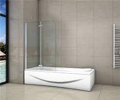 Diese gibt es als einteilige oder auch mehrteilige modelle, wobei letztere, je nach wanne und produkt, den duschbereich sogar komplett abschirmen und somit den größtmöglichen. Badewanne 2 Ftg Falttur Duschwand Drehen 180 Trennwand Duschabtrennung 90x140cm Vs2e 90 125 14 Ozean Sanitar Gmbh Eshop