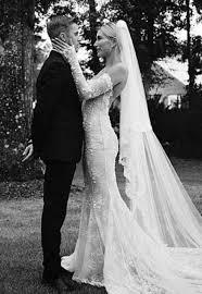 Justin Bieber Hailey Bieber Wedding Bride Style Wedding Dresses