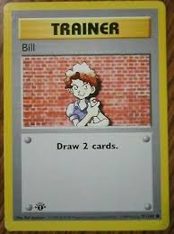 If you were a pokemon fan back in the 1990s, you probably have a fair few old pokemon trading card game cards stashed somewhere in the back of your closet. 91 102 Trainer Base Set 1st Edition Bill Pokemon Card Pokemon Trading Card Game Salusindia Toys Hobbies