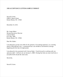 You should include a word or two that you are clear on the exact salary you will be making a specifically mentioned the benefits you. 16 Acceptance Letters Free Sample Example Format Free Premium Templates