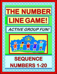 The Number Line Game Active Number Sequencing 1 20 Number Line Games Number Line Line Game