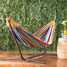 The type of hammock you need depends on your outdoor space. Arlmont Co Dorinda Double Classic Hammock With Stand Reviews Wayfair