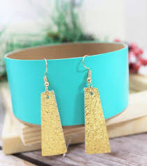 How to make leather earrings. Diy Faux Leather New Year S Eve Earrings Clarks Condensed