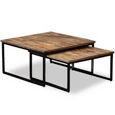 Alibaba.com offers 1,617 wooden nesting coffee tables products. Nesting Coffee Table Set 2 Pieces Solid Reclaimed Teak 259 99 Buy Now On Furniture Supplies Uk