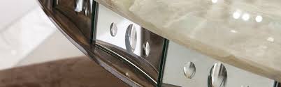 10am to 7pm | sun: Hassun Contemporary Table Mirrored Furniture Modern Marble And Murano Glass Table Parentesi Collection Arte Veneziana