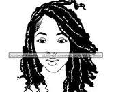 Black Woman Dreads Hairstyle Diva Quotes African American Nubian Queen .SVG  .EPS .PNG Vector Clip Art Digital Download Circuit Cut Cutting