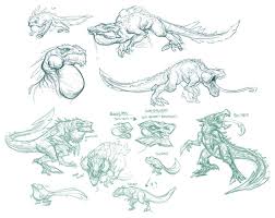 Saurian Line Art Sketches Borderlands 3 Art Gallery Art Sketches Creature Artwork Art Gallery