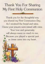 First Communion Thank You Sarah I Thought Of You When I Saw This First Communion Holy Communion Party Communion