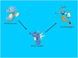 Image result for Horsea, Seadra, and Kingdra