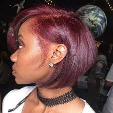 Love The Color On This Bob By Dmvstylist Styled By I Red Wine Voiceofhair Burgunder Haar Haarfarben Frisuren