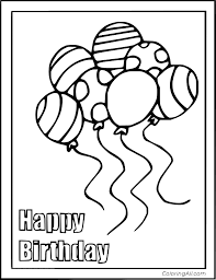 Free designs to choose from including cute birds, cupcakes, and vintage designs! Birthday Card Coloring Pages Coloringall