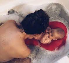 Kids can easily mix hues to turn their bath water into whatever shade they want. How To Take A Bath With Your Baby The Ultimate Guide To Co Bathing Crazy Gorgeous Life Baby Bath Baby Care Tips Baby
