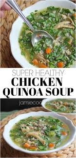 Chicken Quinoa And Brown Rice Soup Jamie Cooks It Up Family Favorite Food And Recipes