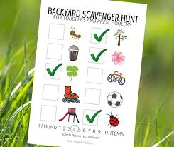 Turn an ordinary scavenger hunt into a real pirate adventure with our free printable pirate treasure hunt clues! Free Printable Backyard Photo Scavenger Hunt For Toddlers