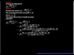 Calculus Problem Compute The Limit Of An Irrational Function Calculus Expressions Evaluation