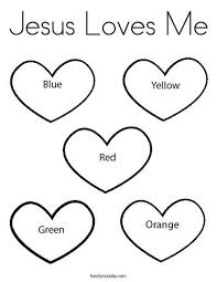 Jesus with heart valentine coloring page. Jesus Loves Me Coloring Page Twisty Noodle Valentines Day Coloring Page Heart Coloring Pages Valentine Coloring Pages