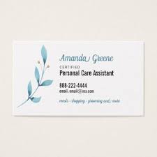 Personal Care Assistant Caregiver Business Card Zazzle Com Personal Care Assistant Business Card Typography Personal Care